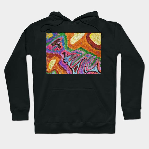 Sun Infusion Abstract Hoodie by Cozy infinity